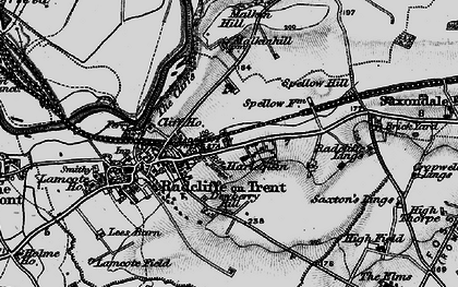 Old map of Harlequin in 1899