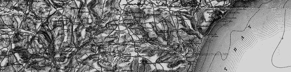 Old map of Alston in 1897