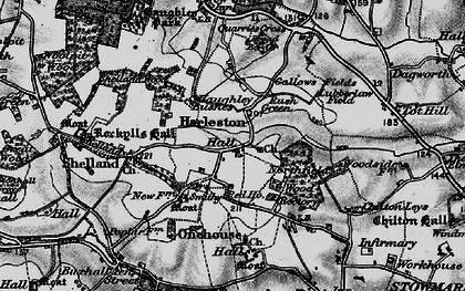 Old map of Harleston in 1898