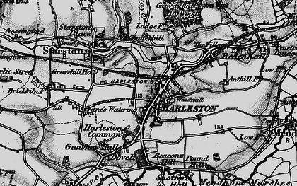 Old map of Anthills in 1898