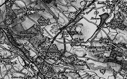 Old map of Harley in 1896