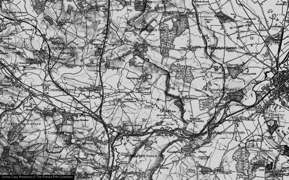 Old Map of Harlington, 1896 in 1896