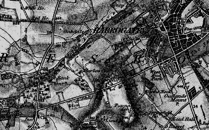 Old map of Harlow Carr in 1898
