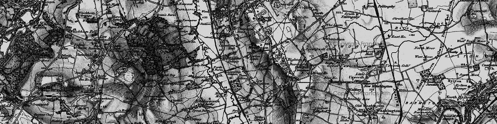 Old map of Harlow Green in 1898