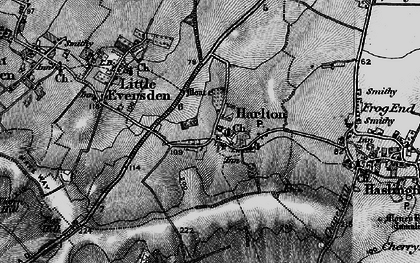 Old map of Harlton in 1896