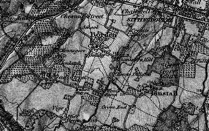 Old map of Harman's Corner in 1895