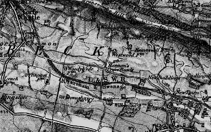 Old map of Harman's Cross in 1897