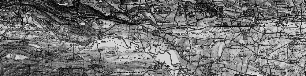 Old map of Harmby in 1897