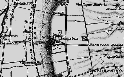 Old map of Harmston in 1899