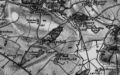 Old map of Harnhill in 1896