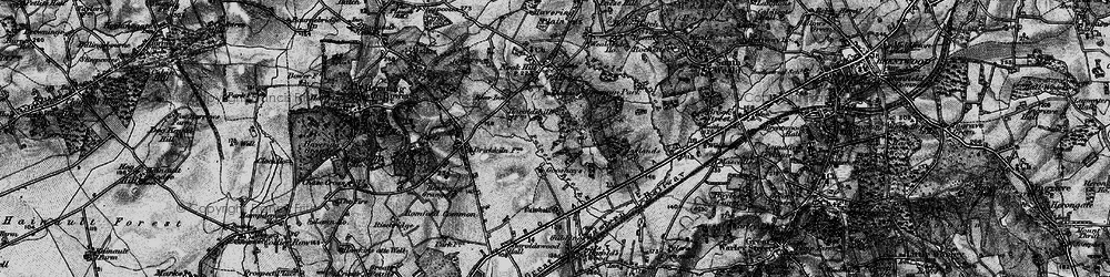 Old map of Harold Hill in 1896