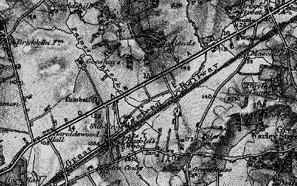 Old map of Tylers Common in 1896