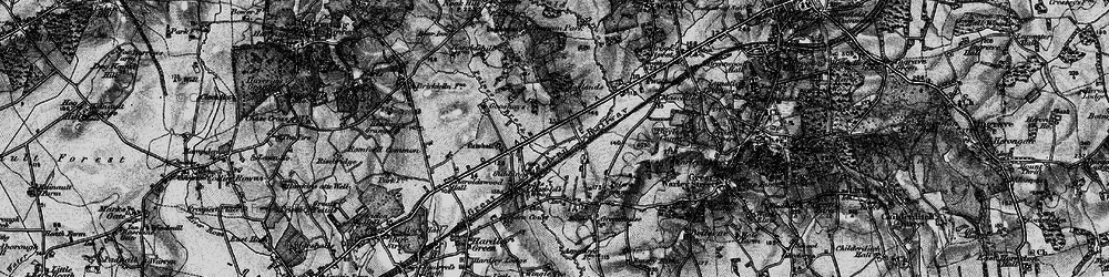 Old map of Tylers Common in 1896