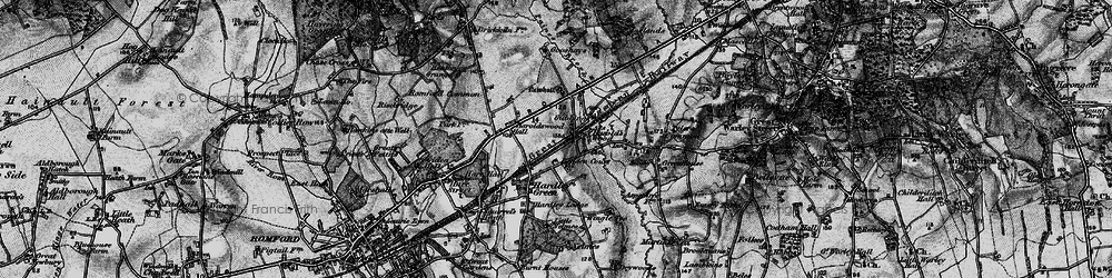 Old map of Harold Wood in 1896