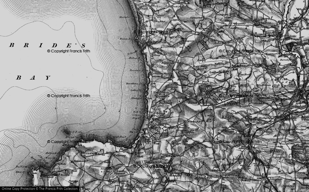 Old Map of Haroldston West, 1898 in 1898