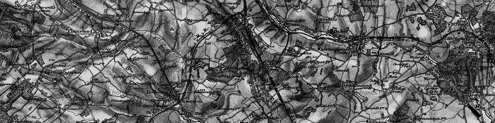 Old map of Harpenden Common in 1896