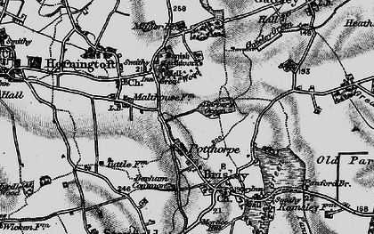 Old map of Harper's Green in 1898