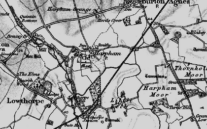Old map of Harpham in 1897