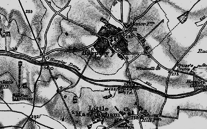Old map of Harpley in 1898
