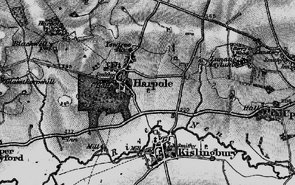 Old map of Harpole in 1898