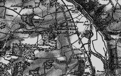 Old map of Harpsden in 1895