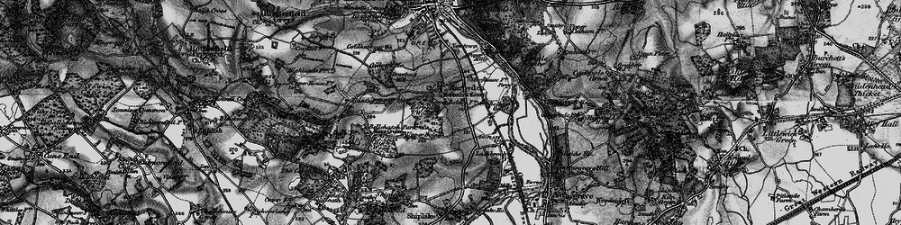 Old map of Harpsden in 1895