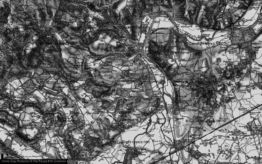 Old Map of Harpsden Bottom, 1895 in 1895