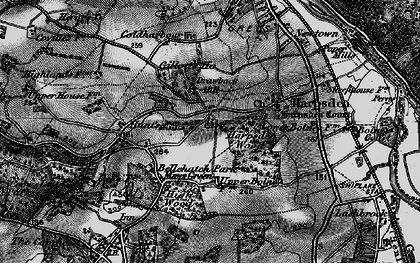 Old map of Harpsden Bottom in 1895