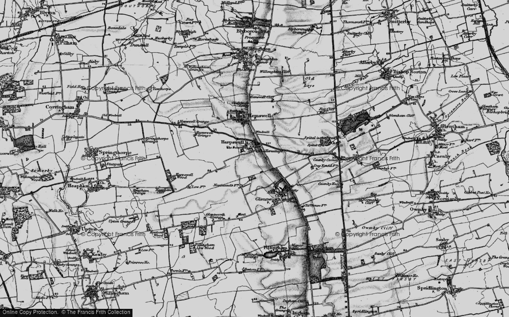 Old Map of Harpswell, 1898 in 1898