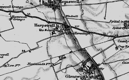 Old map of Harpswell in 1898