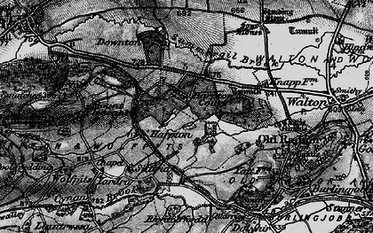 Old map of Harpton in 1899