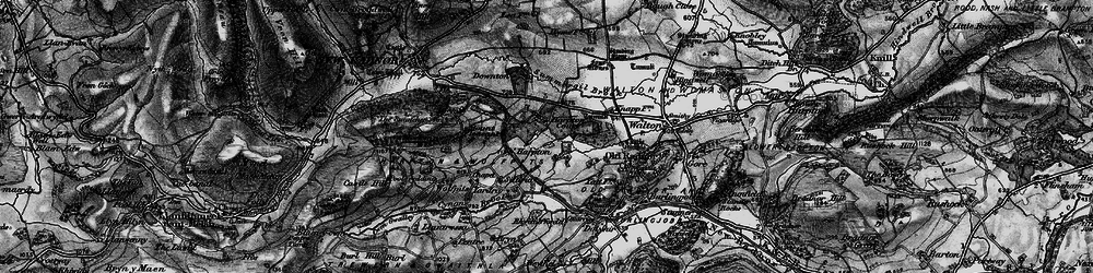 Old map of Harpton in 1899