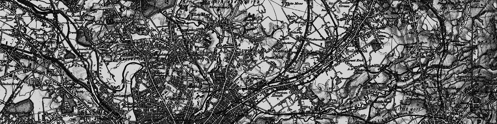Old map of Harpurhey in 1896