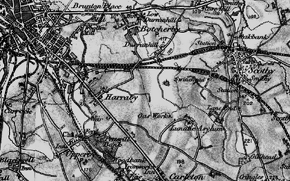 Old map of Harraby in 1897
