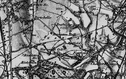 Old map of Harraton in 1898