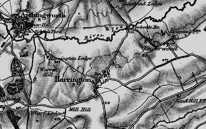 Old map of Harrington in 1898