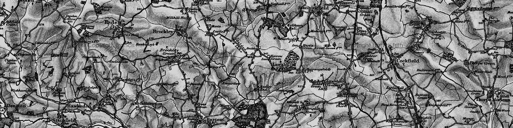 Old map of Harrow Green in 1898