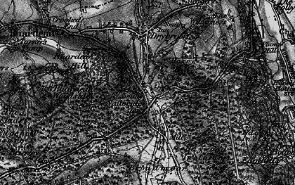 Old map of Harrow Hill in 1896