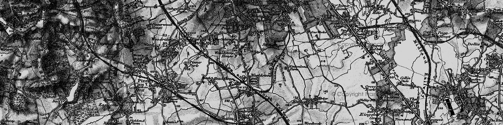 Old map of Harrow Weald in 1896