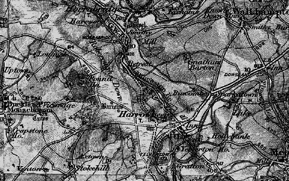 Old map of Harrowbeer in 1898