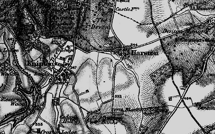 Old map of Harston in 1899