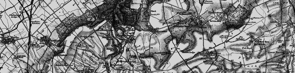 Old map of Blackwell Lodge in 1899