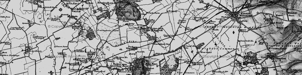 Old map of Harswell in 1898