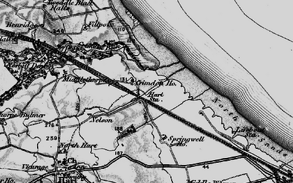 Old map of Hart Station in 1898