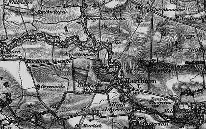 Old map of Hartburn in 1897