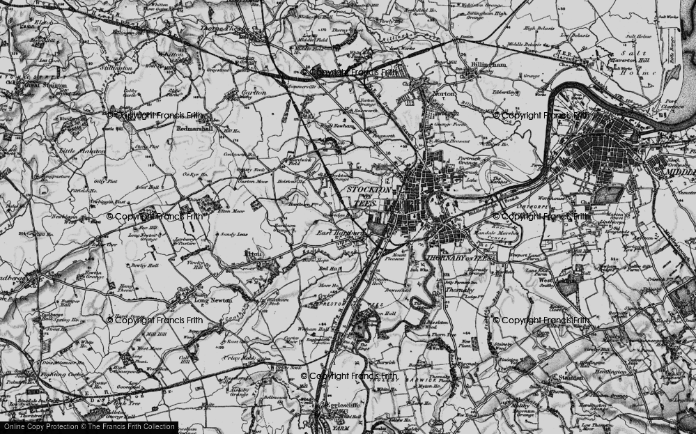 Historic Ordnance Survey Map of Hartburn, 1898