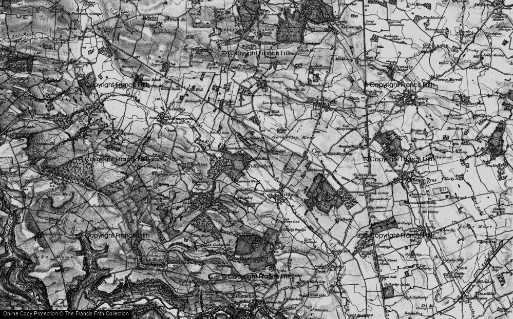 Old Map of Hartforth, 1897 in 1897
