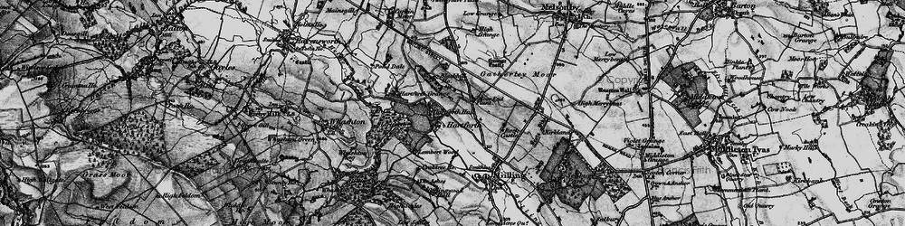 Old map of Hartforth in 1897