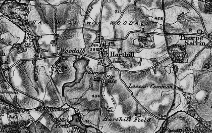 Old map of Woodall in 1896