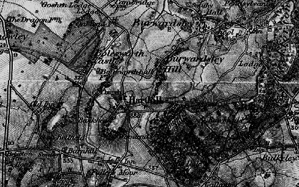 Old map of Burwardsley Hill in 1897